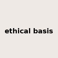 ethical basis是什么意思
