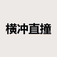 横冲直撞是什么意思