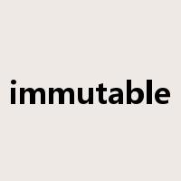 immutable是什么意思