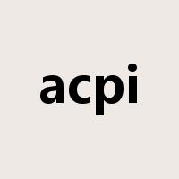 acpi是什么意思