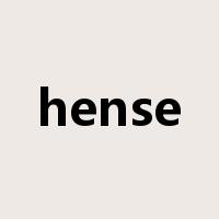 hense是什么意思