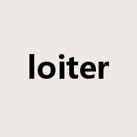 loiter是什么意思
