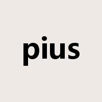 pius是什么意思