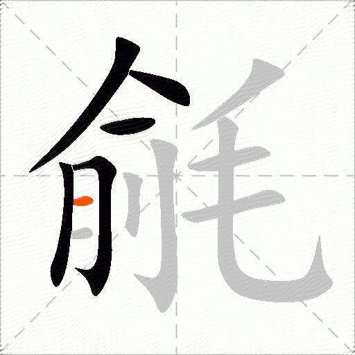 毹