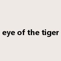 eye of the tiger是什么意思