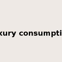 luxury consumption是什么意思