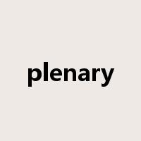 plenary是什么意思