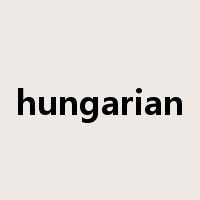 hungarian是什么意思