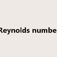 Reynolds number是什么意思