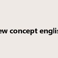 new concept english是什么意思