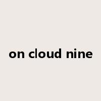on cloud nine是什么意思