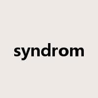 syndrom是什么意思