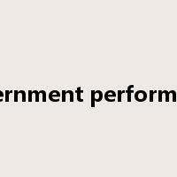 government performance是什么意思