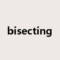 bisecting是什么意思