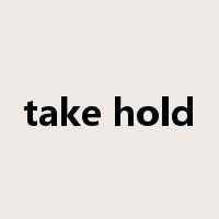 take hold是什么意思