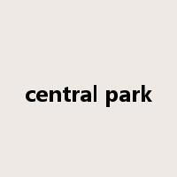 central park是什么意思