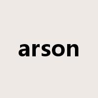 arson是什么意思