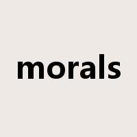 morals是什么意思