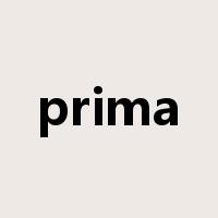 prima是什么意思