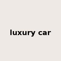 luxury car是什么意思