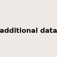 additional data是什么意思