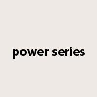 power series是什么意思