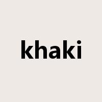 khaki是什么意思
