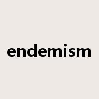 endemism是什么意思