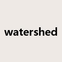 watershed是什么意思