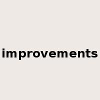 improvements是什么意思