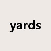 yards是什么意思