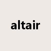 altair是什么意思
