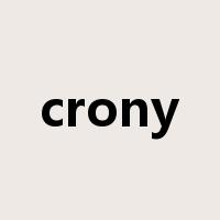 crony是什么意思