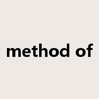 method of是什么意思