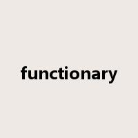 functionary是什么意思
