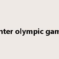 winter olympic games是什么意思