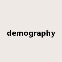 demography是什么意思