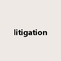 litigation是什么意思