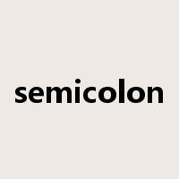 semicolon是什么意思