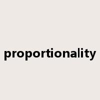 proportionality是什么意思