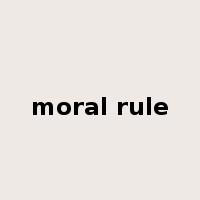 moral rule是什么意思