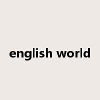 english world是什么意思