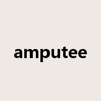 amputee是什么意思