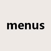 menus是什么意思