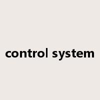 control system是什么意思