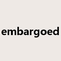 embargoed是什么意思