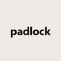 padlock是什么意思
