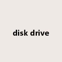 disk drive是什么意思