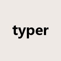 typer是什么意思