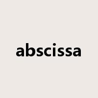 abscissa是什么意思